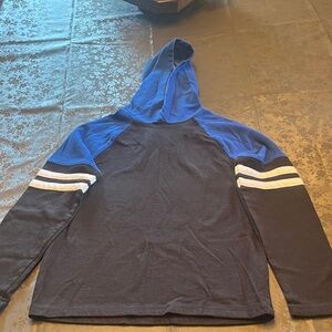 Urban Pipeline Blue and Black Hoodie Boys Medium